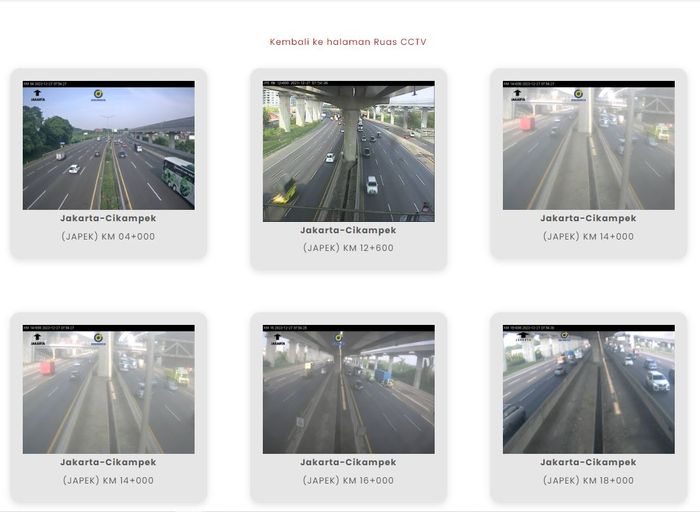 CCTV jalan tol Jakarta-Cikampek real time, (27/12/23)