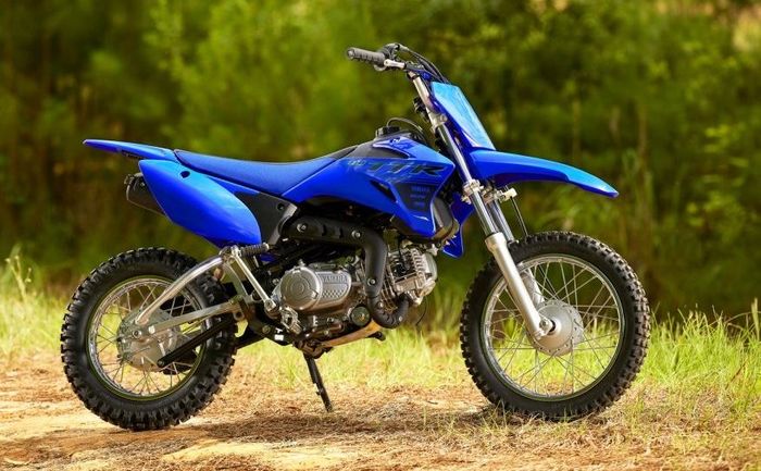 detail tampilan Yamaha TT-R110E model year 2024