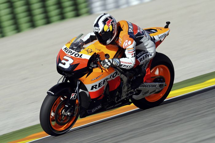 Ilustrasi. Dani Pedrosa memegang rekor top speed MotoGP di era 800 cc berkat capaian 349,3 km/jam pada MotoGP Italia 2009.