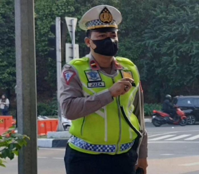 Kepala Unit (Panit) Penindakan Khusus (Timsus) Satlantas Polres Metro Jakarta Timur IPDA Juza