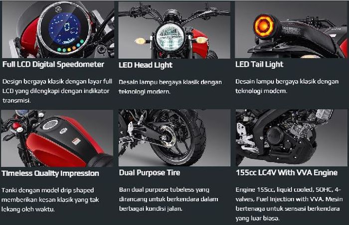 fitur Yamaha XSR 155