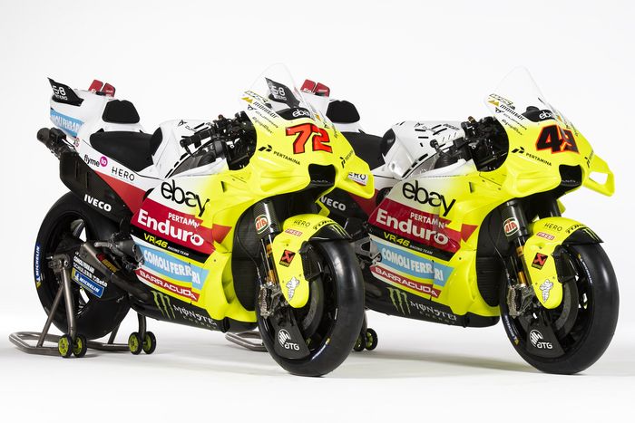 Detail livery Pertamina Enduro VR46 Racing Team untuk MotoGP 2024.