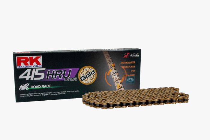 RK Chain tipe HRU ukuran 415 sering dipakai balap 