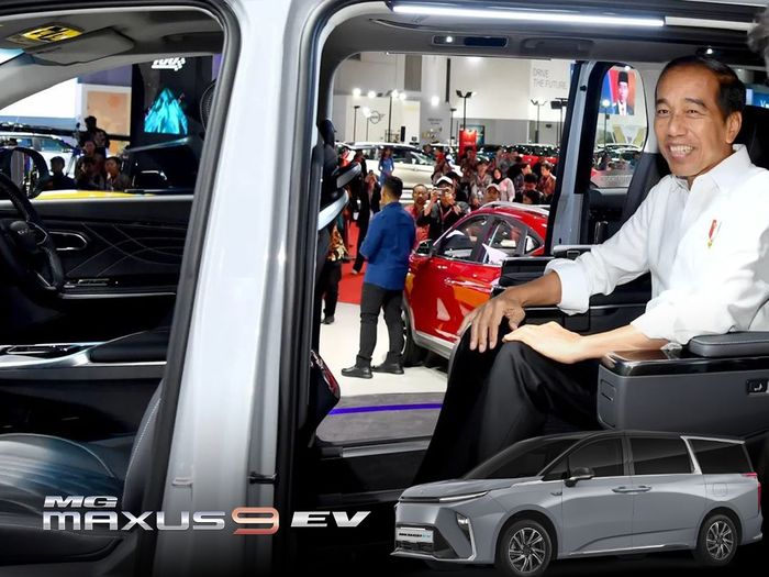 Presiden Jokowi jadi yang pertama menjajal MG Maxus 9 EV
