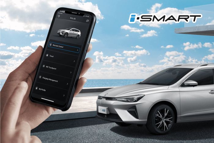 Ilustrasi MG i-SMART pada MG ES EV.