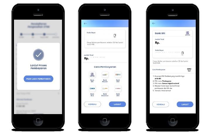 Gambar ilustrasi bayar pajak STNK motor secara online pakai aplikasi Samsat Digital Nasional (SIGNAL).