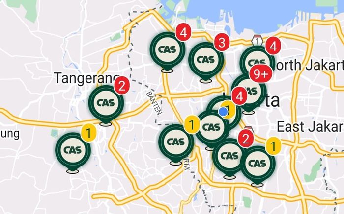 Jaringan SPKLU Casion di Jakarta yang bisa diakses gratis untuk konsumen Neta V.