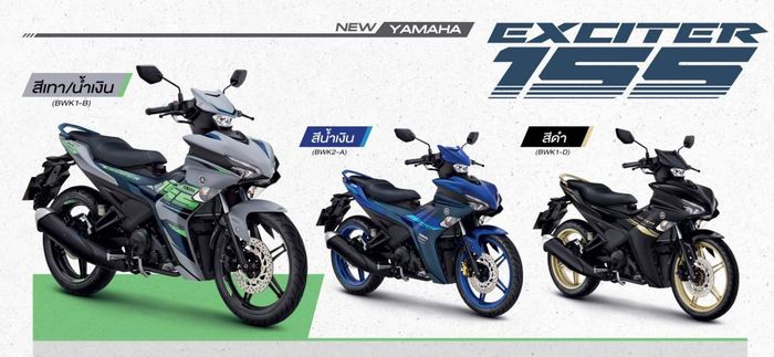 detail tampilan dan warna Yamaha Exciter 155 2024
