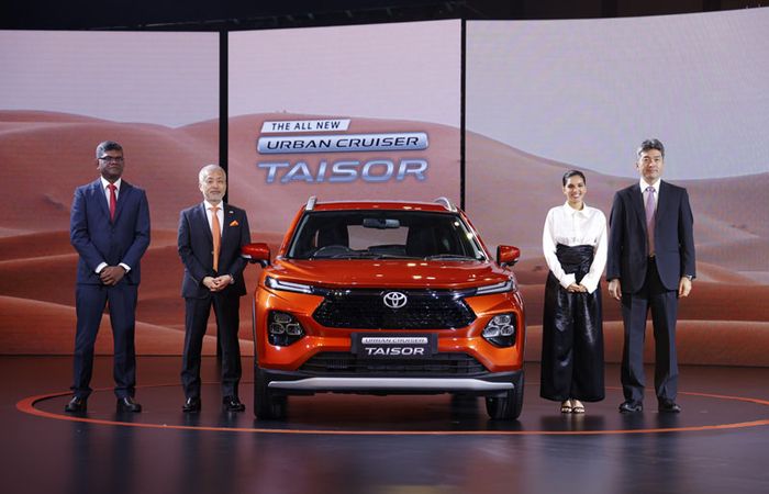 Toyota Taisor pada peluncuran di India.