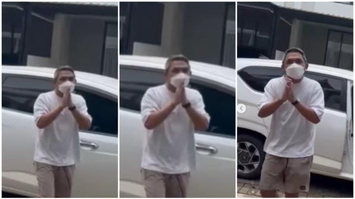 Tampang pria yang cuyri pakaian dalam di perumahan elit