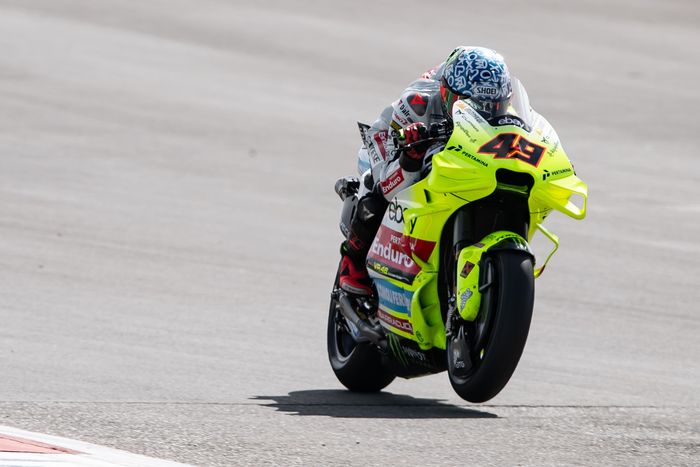 Fabio Di Giannantonio sempat naik ke P6 sebelum mengalami masalah teknis yang mengharuskannya DNF di balap Sprint MotoGP Amerika 2024.