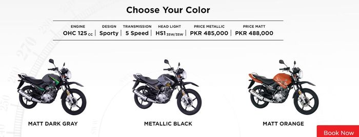 pilihan warna dan harga Yamaha YBR125G