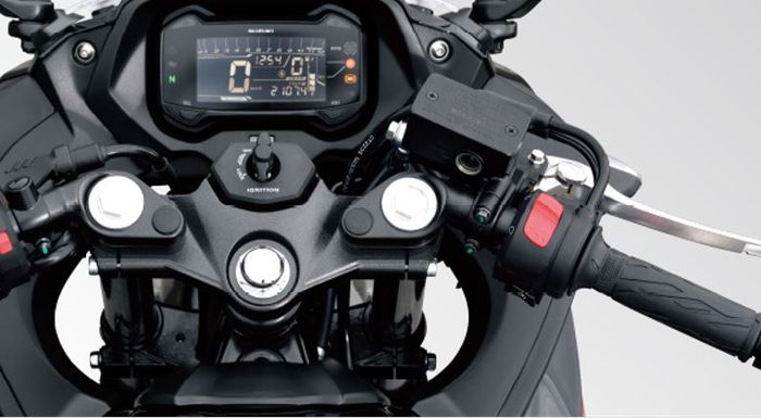 tampilan kokpit Suzuki GSX-250R 2024