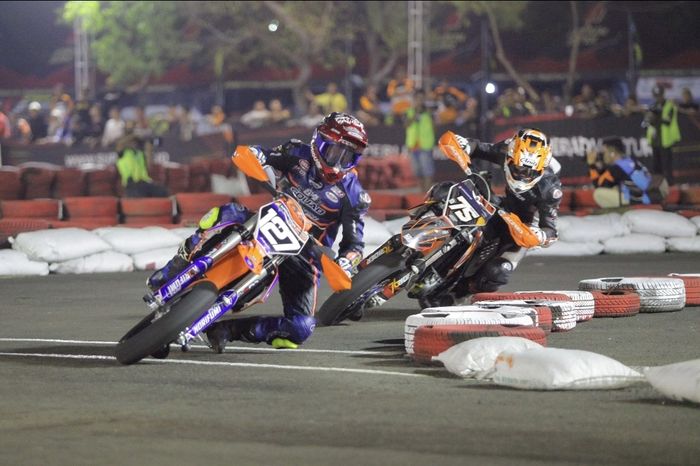 Sang juara bertahan, Farudilla Adam siap bertarung untuk mempertahankan gelarnya di ajang Superchallenge Supermoto Race 2024 Seri Kejurnas