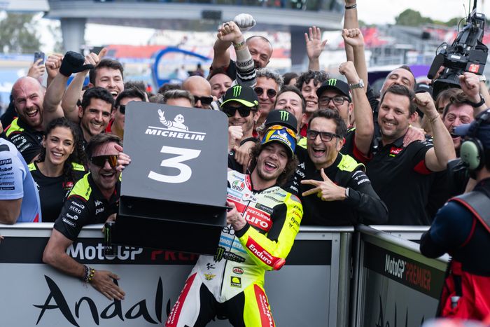 P3 yang diraih Marco Bezzecchi di MotoGP Spanyol 2024 menjadi yang pertama sejak balap sprint MotoGP Indonesia 2023.