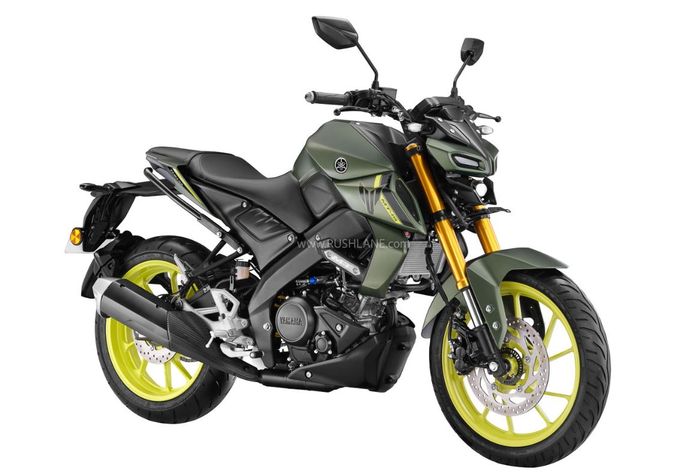 detail tampilan Yamaha MT-15 V2 warna Cyber Green