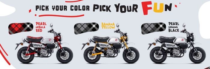pilihan warna Honda Monkey 125