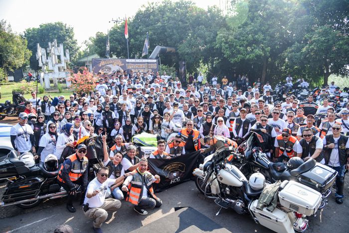 H.O.G Indomobil Jakarta Chapter pecahkan rekor muri touring sebanyak 300 motor Harley Davidson