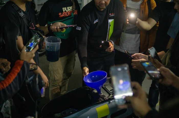 perhitungan konsumsi BBM menggunakan metode full to full setelah sampai di Kota Solo