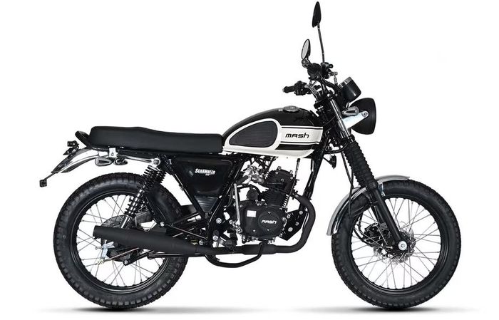 detail tampilan Mash 50 Scrambler