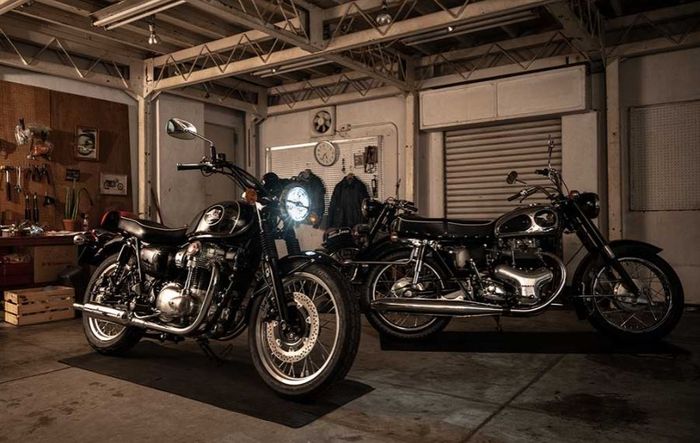 walau punya tampilan motor klasik, lampu utama sudah menggunakan LED