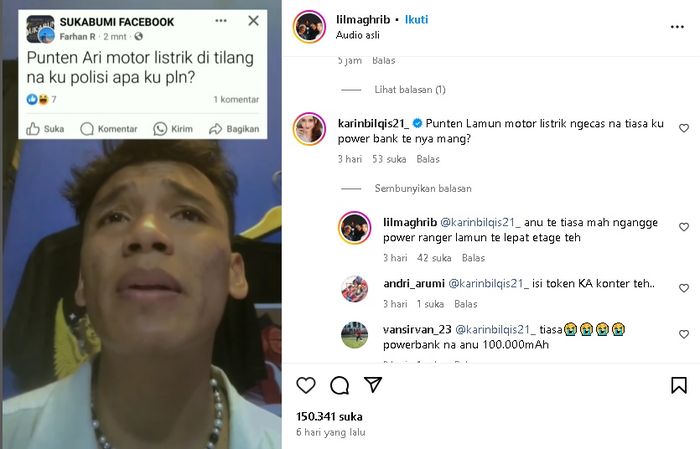 Pertanyaan iseng netizen apakah powerbank handphone tidak bisa buat cas motor listrik