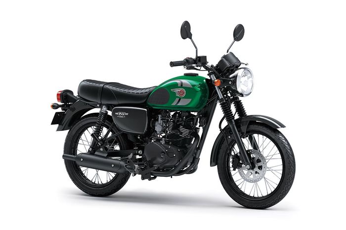 Kawasaki W175 SE Model Year 2025 Candy Arsenit Green