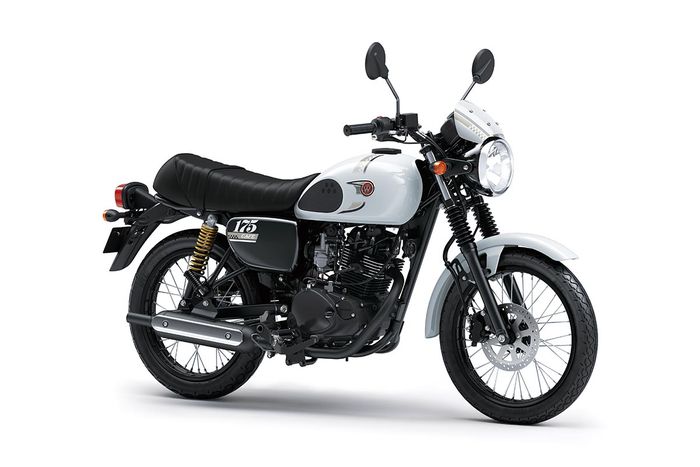 Kawasaki W175 Cafe Model Year 2025 Pearl Crystal White