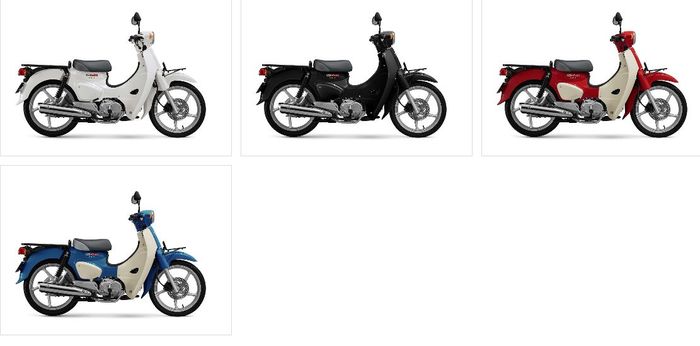 pilihan warna Honda Super Cub Korea Selatan selain kuning