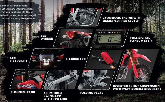 fitur Honda CRF250L