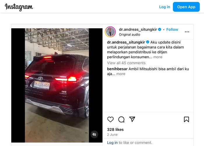 Pemilik Toyota Kijang Innova Zenix Hybrid di Medan keluhkan mobil mati yang baru berusia 9 hari.