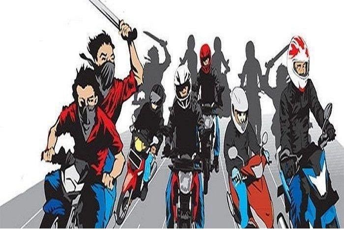 Ilustrasi geng motor di Kemayoran, Jakarta Pusat.