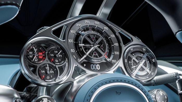 Instrumen mekanis Bugatti Tourbillon terinspirasi dari jam tangan.