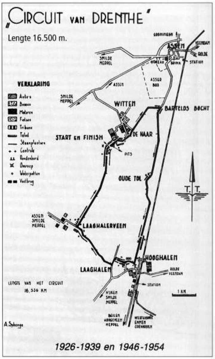 Rute Van Drenthe pada 1926-1939 dan 1946-1954