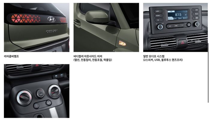 Fitur Hyundai Casper Smart yang minimalis.