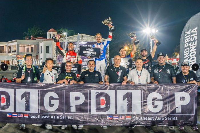 Ziko Harnadi dari Subaru Garasi Drift Team menggunakan Subaru BRZ bernama BRIZIKO podium satu D1GP South East Asia 2024