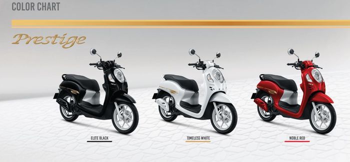 pilihan warna Honda Scoopy Prestige di Kamboja
