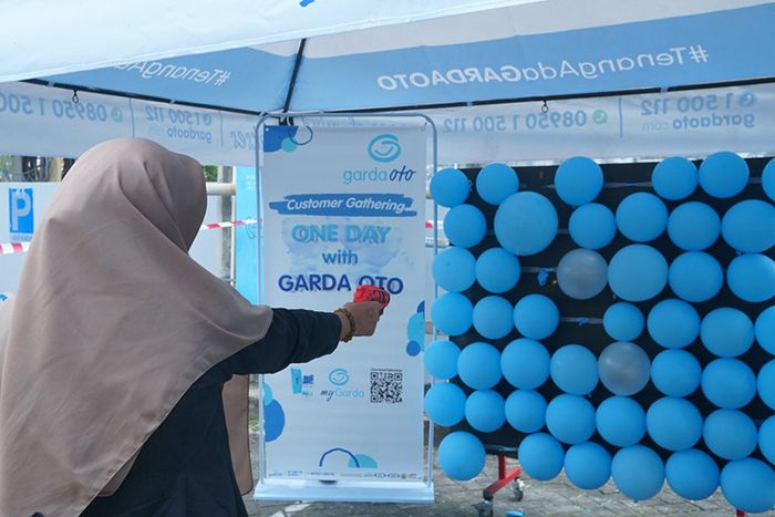 Customer gathering Garda Oto di Balikpapan juga dimeriahkan oleh beberapa games hingga kegiatan berhadiah.
