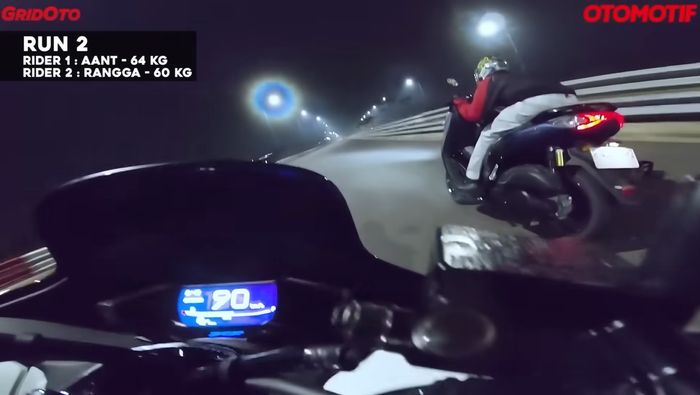 Hasil tes kedua Yamaha NMAX 'Turbo' masih unggul dari PCX 160