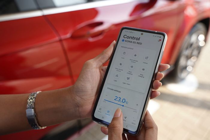 Bluelink juga bisa dipakai untuk menyalakan AC sebelum mobil dimasuki