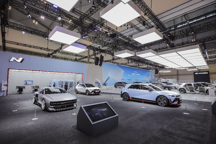beberapa mobil Hyundai di GIIAS 2024