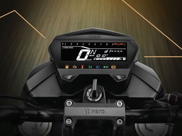 tampilan panel instrumen Hero Xtreme 160R 4V 2024