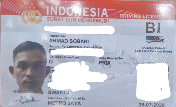 Tampilan baru SIM B1 Polos di Satpas SIM Daan Mogot Polda Metro Jaya