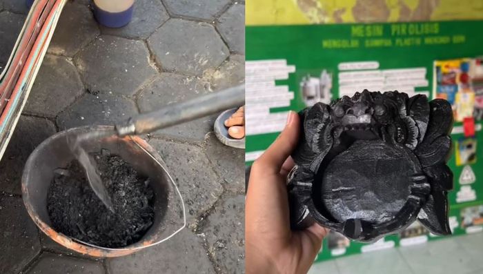 residu hasil pengolahan sampah menjadi Solar bisa dimanfaatkan kembali menjadi merchandise