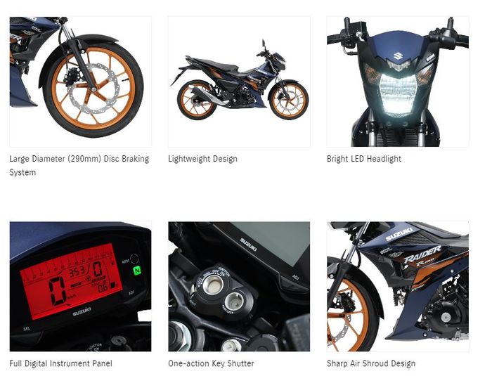 fitur di Suzuki Raider F150 FI model 2025