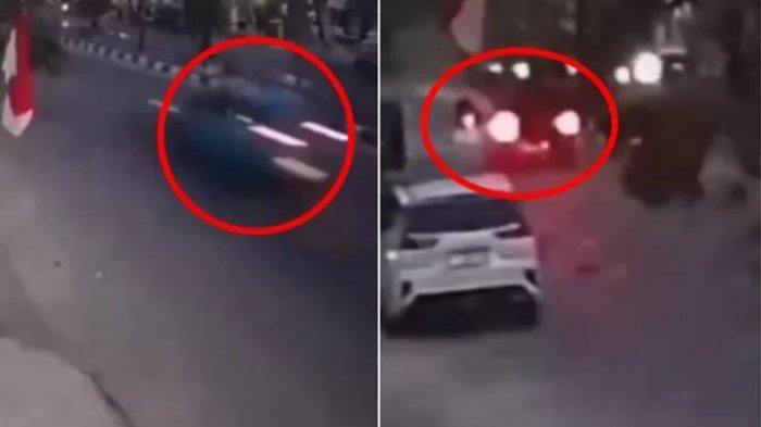 Detik-detik Toyota Raize melesat hantam ibu-ibu pemotor