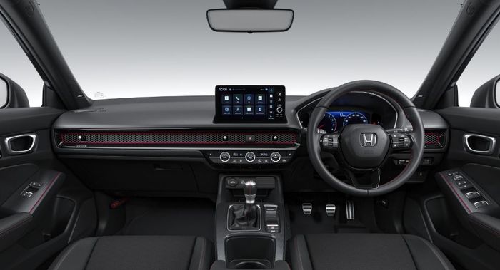 tampilan dasbor Honda Civic RS