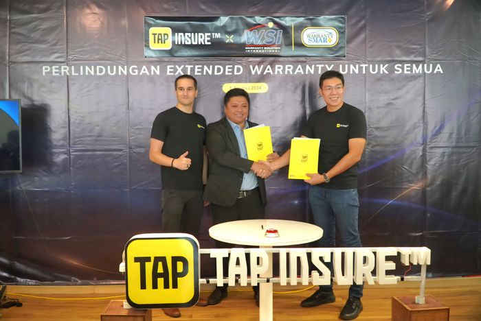 Seremoni peluncuran produk asuransi extended warranty hasil kerjasama Tap Insure dengan PT Wahana Sejahtera Indonesia (WSI)