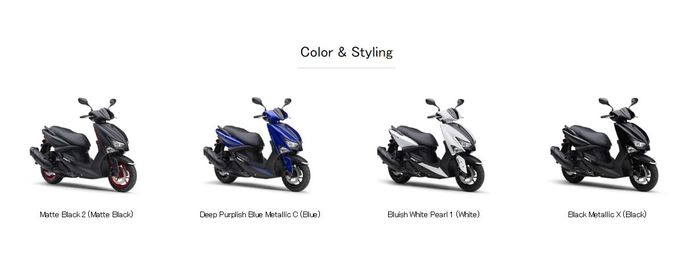 pilihan warna Yamaha Cygnus Gryphus model 2024