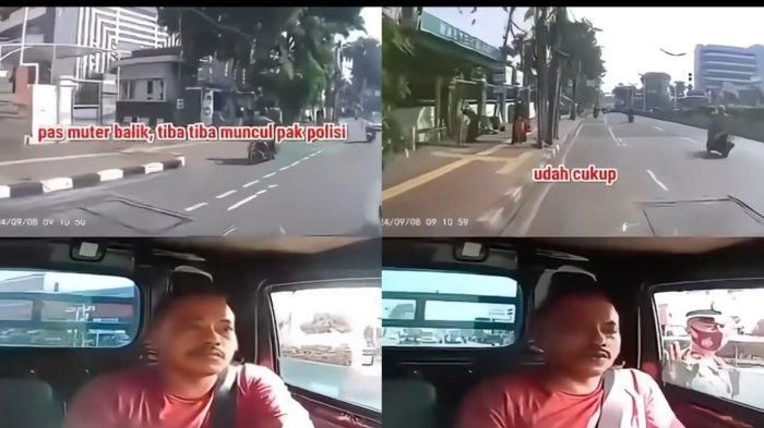 Sopir pikap melanggar rambu larangan putar balik distop Polisi dan dimintai Rp 50 ribu